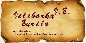 Veliborka Burilo vizit kartica